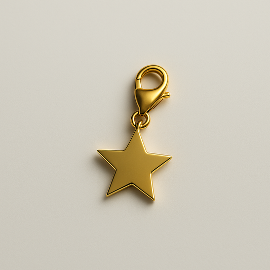 Gold Star Charm