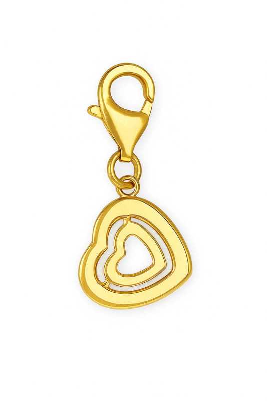 Hollow Heart Charm